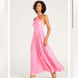 NWT AMUR Kaleb Pink Maxi Dress